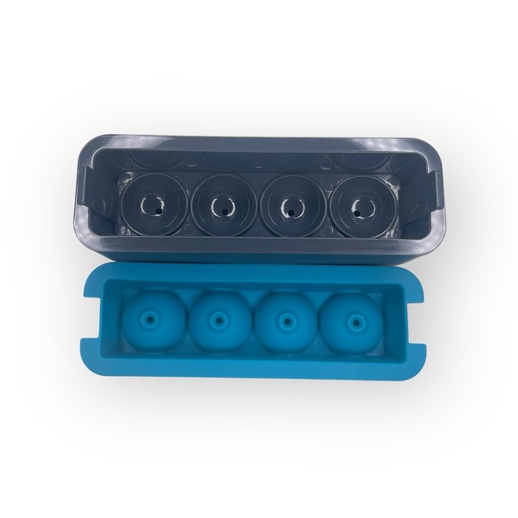 Houdini 𖦹 Craft Cocktail Ice Sphere Tray 𖦹 Teal Grey 𖦹 Wedding Registry Gift 𖦹 - Picture 12 of 16